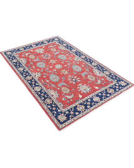 Ziegler 3' 9" X 5' 9" Hand Knotted Wool Rug 3' 9" X 5' 9" (114 X 175) / Red / Wool