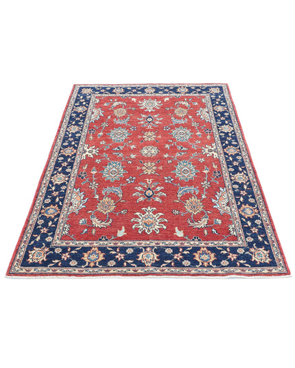 Ziegler 3' 9" X 5' 9" Hand Knotted Wool Rug 3' 9" X 5' 9" (114 X 175) / Red / Wool