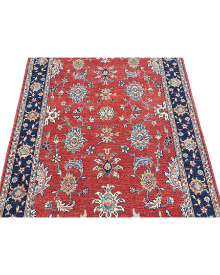 Ziegler 3' 9" X 5' 9" Hand Knotted Wool Rug 3' 9" X 5' 9" (114 X 175) / Red / Wool