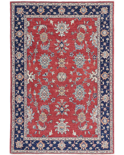 Ziegler 3' 9" X 5' 9" Hand Knotted Wool Rug 3' 9" X 5' 9" (114 X 175) / Red / Wool