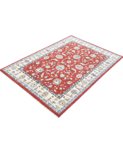 Ziegler 3' 11" X 5' 9" Hand Knotted Wool Rug 3' 11" X 5' 9" (119 X 175) / Red / Wool