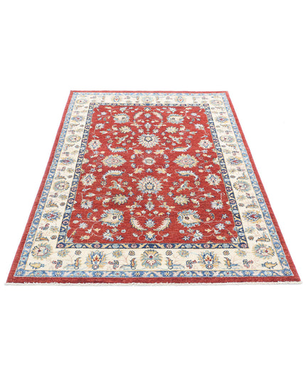 Ziegler 3' 11" X 5' 9" Hand Knotted Wool Rug 3' 11" X 5' 9" (119 X 175) / Red / Wool