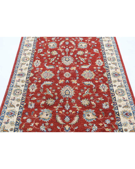 Ziegler 3' 11" X 5' 9" Hand Knotted Wool Rug 3' 11" X 5' 9" (119 X 175) / Red / Wool