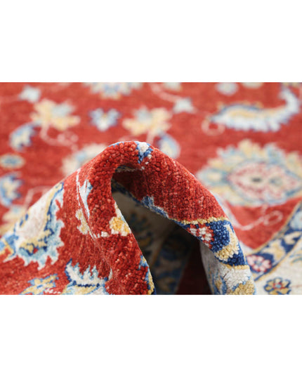 Ziegler 3' 11" X 5' 9" Hand Knotted Wool Rug 3' 11" X 5' 9" (119 X 175) / Red / Wool