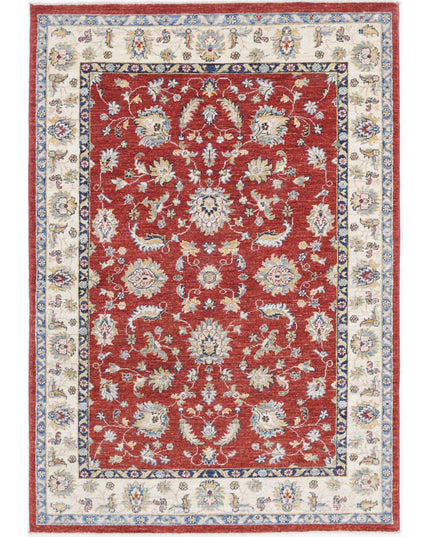 Ziegler 3' 11" X 5' 9" Hand Knotted Wool Rug 3' 11" X 5' 9" (119 X 175) / Red / Wool