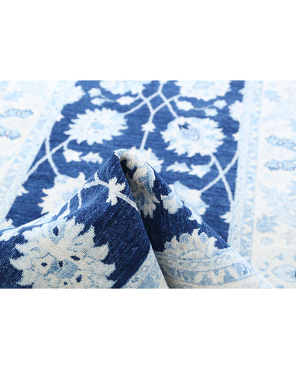 Ziegler 4' 0" X 26' 9" Hand Knotted Wool Rug 4' 0" X 26' 9" (122 X 815) / Blue / Wool