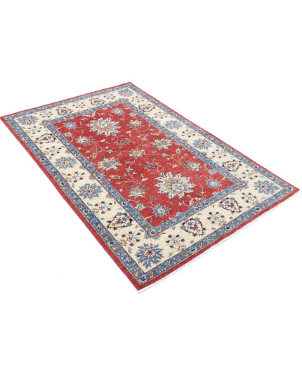 Ziegler 3' 11" X 6' 0" Hand Knotted Wool Rug 3' 11" X 6' 0" (119 X 183) / Red / Wool