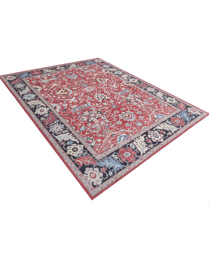 Ziegler 8' 9" X 11' 8" Hand Knotted Wool Rug 8' 9" X 11' 8" (267 X 356) / Red / Wool