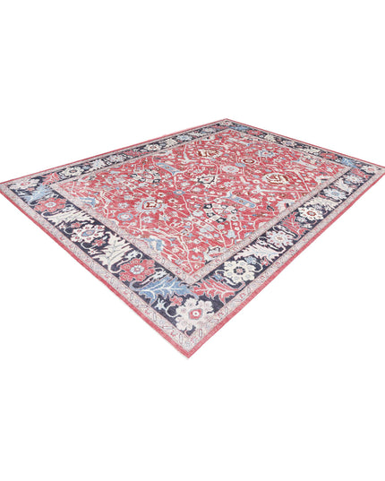 Ziegler 8' 9" X 11' 8" Hand Knotted Wool Rug 8' 9" X 11' 8" (267 X 356) / Red / Wool