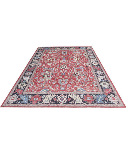 Ziegler 8' 9" X 11' 8" Hand Knotted Wool Rug 8' 9" X 11' 8" (267 X 356) / Red / Wool