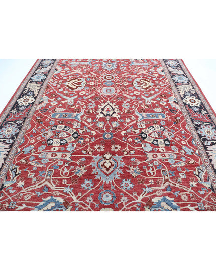 Ziegler 8' 9" X 11' 8" Hand Knotted Wool Rug 8' 9" X 11' 8" (267 X 356) / Red / Wool