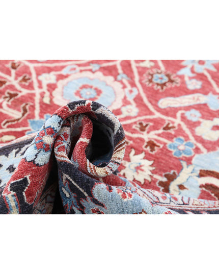 Ziegler 8' 9" X 11' 8" Hand Knotted Wool Rug 8' 9" X 11' 8" (267 X 356) / Red / Wool