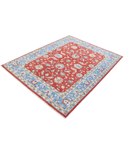 Ziegler 5' 0" X 6' 7" Hand Knotted Wool Rug 5' 0" X 6' 7" (152 X 201) / Red / Wool