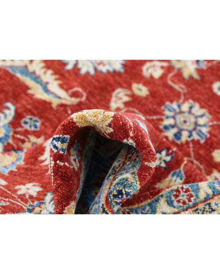 Ziegler 5' 0" X 6' 7" Hand Knotted Wool Rug 5' 0" X 6' 7" (152 X 201) / Red / Wool