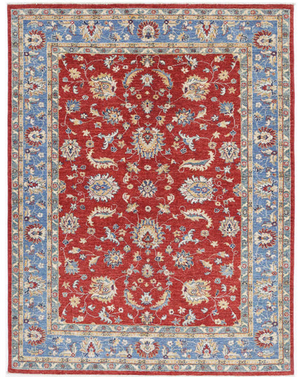 Ziegler 5' 0" X 6' 7" Hand Knotted Wool Rug 5' 0" X 6' 7" (152 X 201) / Red / Wool