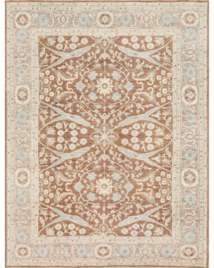 Ziegler 8' 0" X 10' 6" Hand Knotted Wool Rug 8' 0" X 10' 6" (244 X 320) / Brown / Wool