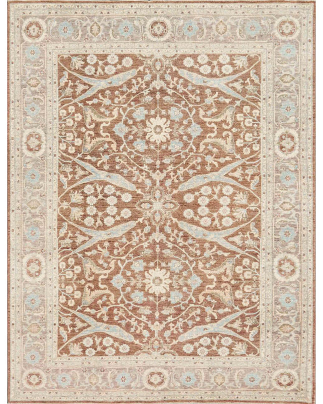 Ziegler 8' 0" X 10' 6" Hand Knotted Wool Rug 8' 0" X 10' 6" (244 X 320) / Brown / Wool