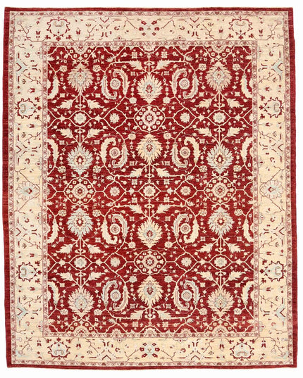 Ziegler 8' 2" X 10' 3" Hand Knotted Wool Rug 8' 2" X 10' 3" (249 X 312) / Red / Wool