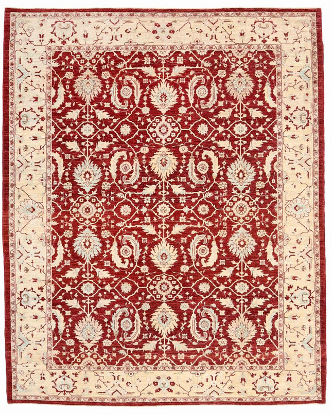 Ziegler 8' 2" X 10' 3" Hand Knotted Wool Rug 8' 2" X 10' 3" (249 X 312) / Red / Wool
