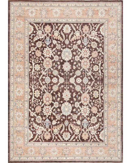 Ziegler 10' 0" X 13' 7" Hand Knotted Wool Rug 10' 0" X 13' 7" (305 X 414) / Brown / Wool