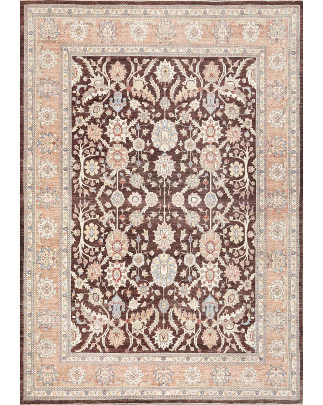 Ziegler 10' 0" X 13' 7" Hand Knotted Wool Rug 10' 0" X 13' 7" (305 X 414) / Brown / Wool