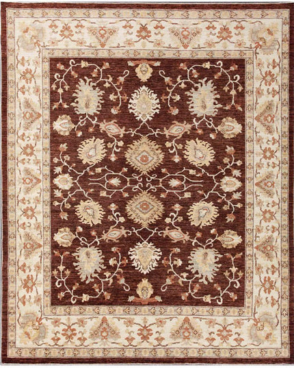 Ziegler 8' 0" X 10' 1" Hand Knotted Wool Rug 8' 0" X 10' 1" (244 X 307) / Brown / Wool