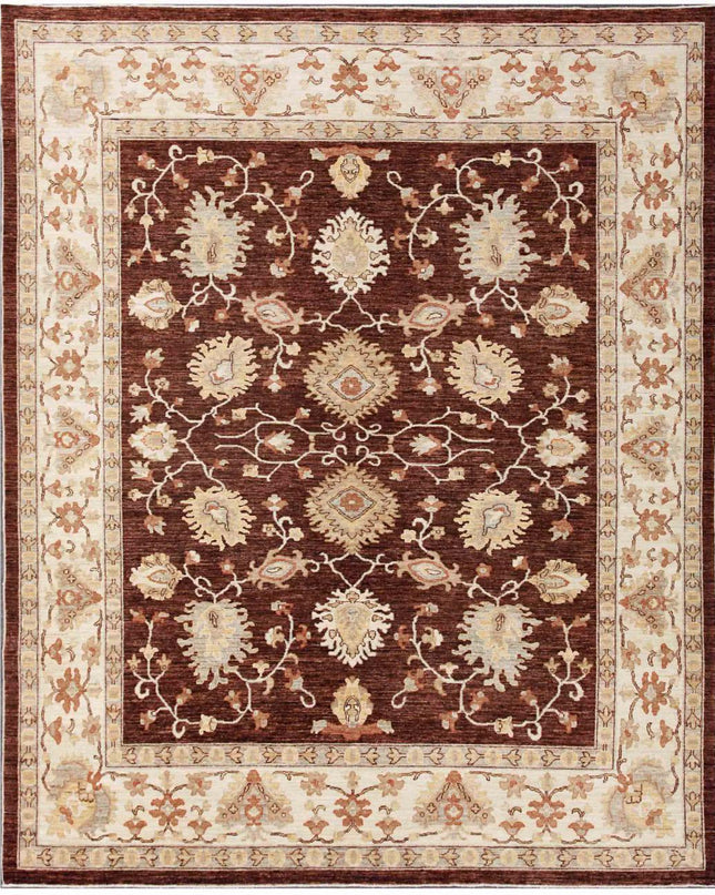 Ziegler 8' 0" X 10' 1" Hand Knotted Wool Rug 8' 0" X 10' 1" (244 X 307) / Brown / Wool