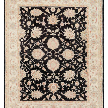 Ziegler 8' 0" X 10' 2" Hand Knotted Wool Rug 8' 0" X 10' 2" (244 X 310) / Black / Wool