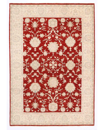 Ziegler 5' 5" X 7' 10" Hand Knotted Wool Rug 5' 5" X 7' 10" (165 X 239) / Red / Wool