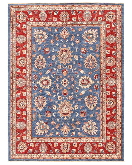Ziegler 5' 8" X 7' 9" Hand Knotted Wool Rug 5' 8" X 7' 9" (173 X 236) / Blue / Wool