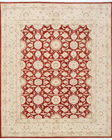 Ziegler 8' 2" X 9' 9" Hand Knotted Wool Rug 8' 2" X 9' 9" (249 X 297) / Red / Wool