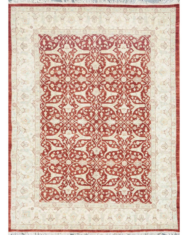 Ziegler 8' 0" X 10' 6" Hand Knotted Wool Rug 8' 0" X 10' 6" (244 X 320) / Rust / Wool