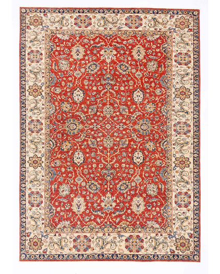 Ziegler 6' 9" X 9' 7" Hand Knotted Wool Rug 6' 9" X 9' 7" (206 X 292) / Red / Wool