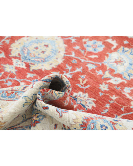 Ziegler 9' 11" X 13' 2" Hand Knotted Wool Rug 9' 11" X 13' 2" (302 X 401) / Red / Wool