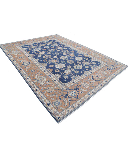 Ziegler 8' 7" X 11' 3" Hand Knotted Wool Rug 8' 7" X 11' 3" (262 X 343) / Blue / Wool