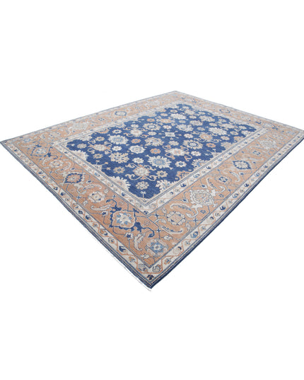 Ziegler 8' 7" X 11' 3" Hand Knotted Wool Rug 8' 7" X 11' 3" (262 X 343) / Blue / Wool