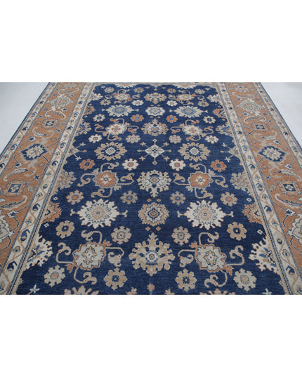 Ziegler 8' 7" X 11' 3" Hand Knotted Wool Rug 8' 7" X 11' 3" (262 X 343) / Blue / Wool