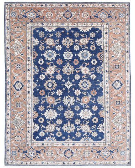 Ziegler 8' 7" X 11' 3" Hand Knotted Wool Rug 8' 7" X 11' 3" (262 X 343) / Blue / Wool