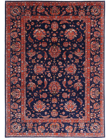 Ziegler 9' 11" X 13' 7" Hand Knotted Wool Rug 9' 11" X 13' 7" (302 X 414) / Blue / Wool