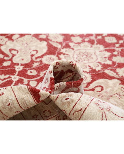 Ziegler 11' 10" X 15' 9" Hand Knotted Wool Rug 11' 10" X 15' 9" (361 X 480) / Red / Wool