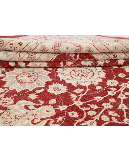 Ziegler 11' 10" X 15' 9" Hand Knotted Wool Rug 11' 10" X 15' 9" (361 X 480) / Red / Wool
