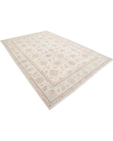 Ziegler 7' 11" X 11' 7" Hand Knotted Wool Rug 7' 11" X 11' 7" (241 X 353) / Ivory / Wool