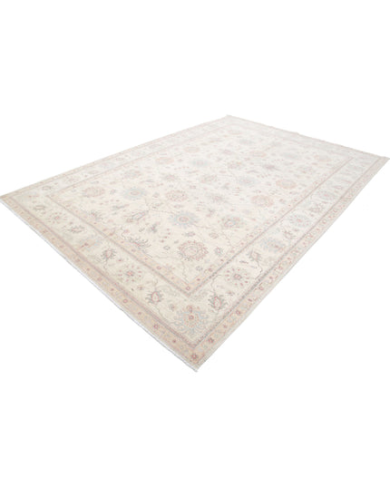 Ziegler 7' 11" X 11' 7" Hand Knotted Wool Rug 7' 11" X 11' 7" (241 X 353) / Ivory / Wool