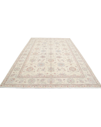 Ziegler 7' 11" X 11' 7" Hand Knotted Wool Rug 7' 11" X 11' 7" (241 X 353) / Ivory / Wool