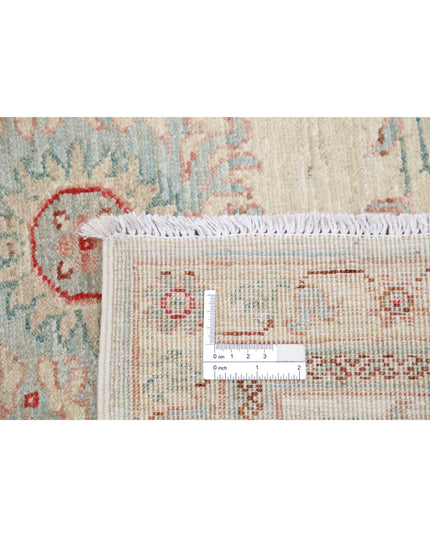 Ziegler 7' 11" X 11' 7" Hand Knotted Wool Rug 7' 11" X 11' 7" (241 X 353) / Ivory / Wool