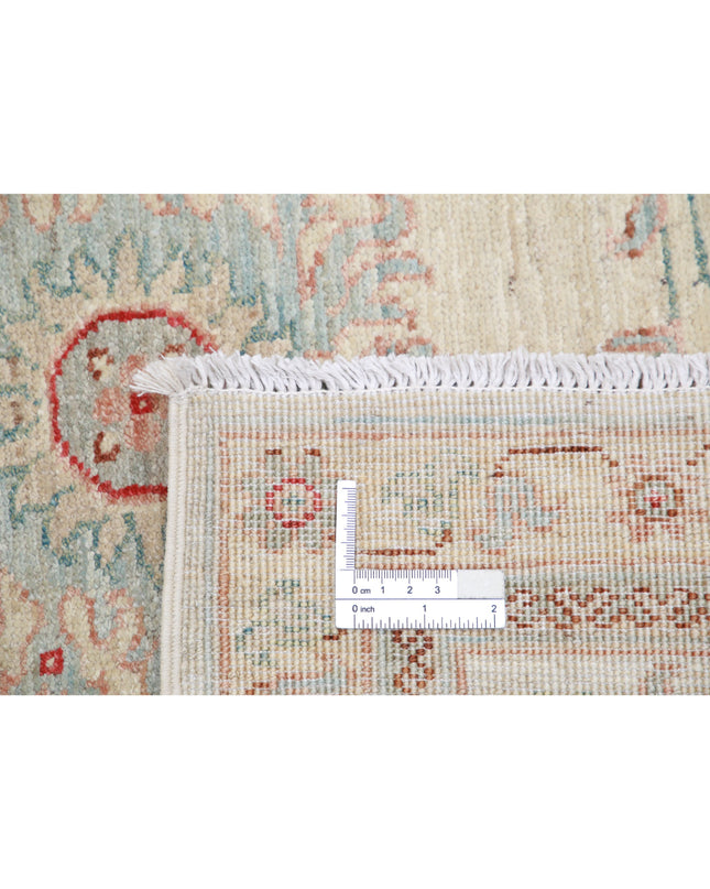 Ziegler 7' 11" X 11' 7" Hand Knotted Wool Rug 7' 11" X 11' 7" (241 X 353) / Ivory / Wool