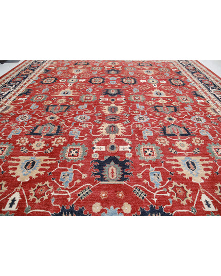 Ziegler 17' 8" X 25' 9" Hand Knotted Wool Rug 17' 8" X 25' 9" (539 X 785) / Red / Wool