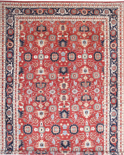 Ziegler 17' 8" X 25' 9" Hand Knotted Wool Rug 17' 8" X 25' 9" (539 X 785) / Red / Wool