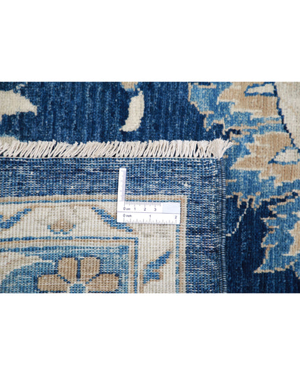 Ziegler 12' 11" X 19' 0" Hand Knotted Wool Rug 12' 11" X 19' 0" (394 X 579) / Blue / Wool
