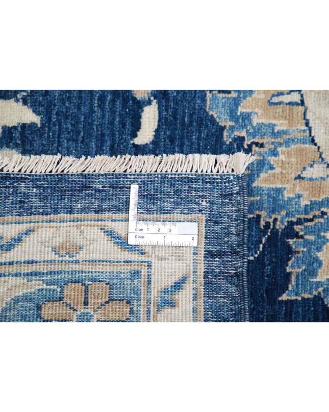 Ziegler 12' 11" X 19' 0" Hand Knotted Wool Rug 12' 11" X 19' 0" (394 X 579) / Blue / Wool